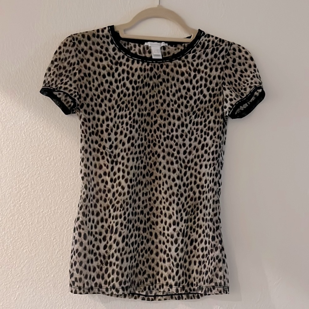 Just Cavalli Size Medium Underwear T-shirt Cheetah Print